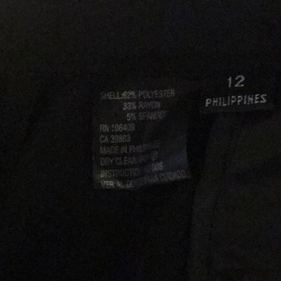 Isabella DeMarco Black Dress Pants, Size 12 - Picture 4 of 5